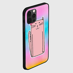 Чехол для iPhone 12 Pro Розовая кошечка, цвет: 3D-черный — фото 2