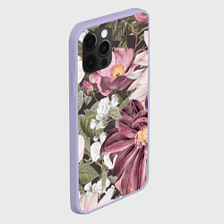 Чехол для iPhone 12 Pro Цветы Красивый Цветочный Букет Георгин, цвет: 3D-светло-сиреневый — фото 2