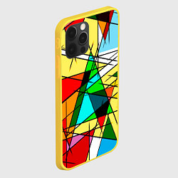 Чехол для iPhone 12 Pro ЦВЕТНОЙ ВИТРАЖ, цвет: 3D-желтый — фото 2