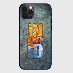 Чехол для iPhone 12 Pro IN COLD logo on a gray background, цвет: 3D-черный