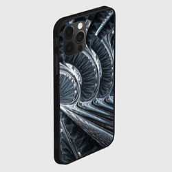 Чехол для iPhone 12 Pro Фрактальный абстрактный паттерн Броня Fractal Abst, цвет: 3D-черный — фото 2