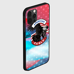 Чехол для iPhone 12 Pro Американский орел USA, цвет: 3D-черный — фото 2