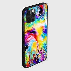 Чехол для iPhone 12 Pro Неоновые всплески красок Лето Neon splashes of col, цвет: 3D-черный — фото 2