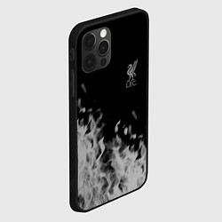 Чехол для iPhone 12 Pro Liverpool Серое пламя, цвет: 3D-черный — фото 2