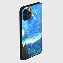 Чехол для iPhone 12 Pro Тардис Ван Гог, цвет: 3D-черный — фото 2