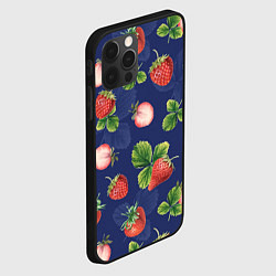 Чехол для iPhone 12 Pro Сладкая Клубника, цвет: 3D-черный — фото 2