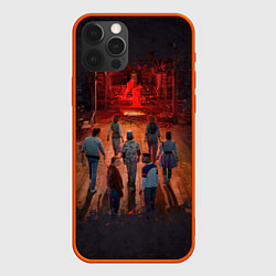 Чехол для iPhone 12 Pro Stranger Things 4, цвет: 3D-красный