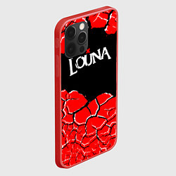 Чехол для iPhone 12 Pro Louna band ТРЕЩИНЫ, цвет: 3D-красный — фото 2