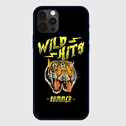 Чехол для iPhone 12 Pro Горячие хиты лета и тигры, цвет: 3D-черный
