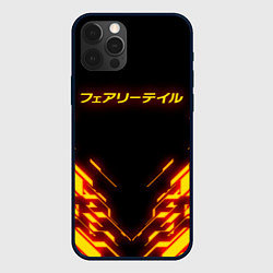 Чехол для iPhone 12 Pro FAIRY TAIL FLAMING GEOMETRY, цвет: 3D-черный