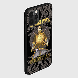 Чехол для iPhone 12 Pro Боевая Русь - русский богатырь, цвет: 3D-черный — фото 2