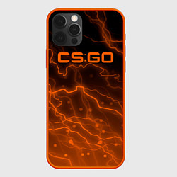 Чехол для iPhone 12 Pro Counter Strike cs go молнии, цвет: 3D-красный