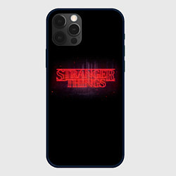 Чехол для iPhone 12 Pro С логотипом Stranger Things, цвет: 3D-черный