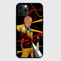 Чехол iPhone 12 Pro One Punch Man - Сайтама-аниме