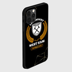 Чехол для iPhone 12 Pro Лого West Ham и надпись Legendary Football Club на, цвет: 3D-черный — фото 2
