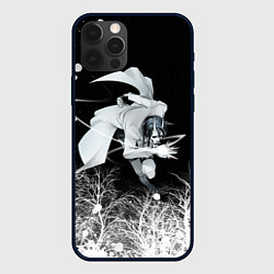 Чехол iPhone 12 Pro Белый Неон над лесом White Neon