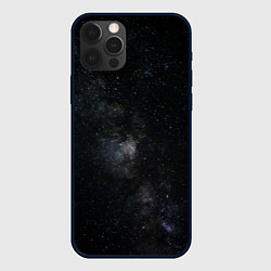 Чехол для iPhone 12 Pro Лонгслив Звезды и космос, цвет: 3D-черный