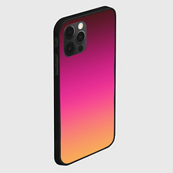 Чехол для iPhone 12 Pro Оранжево-пурпурный градиент, цвет: 3D-черный — фото 2