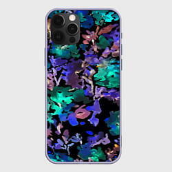 Чехол для iPhone 12 Pro Floral pattern Summer night Fashion trend 2025, цвет: 3D-светло-сиреневый