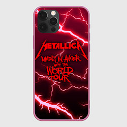 Чехол для iPhone 12 Pro Metallica Madly in Angel, цвет: 3D-малиновый