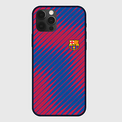 Чехол для iPhone 12 Pro Fc barcelona барселона fc абстракция, цвет: 3D-черный