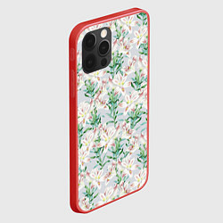 Чехол для iPhone 12 Pro Цветы Нежные Лилии, цвет: 3D-красный — фото 2