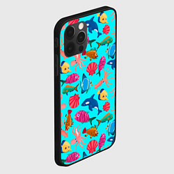 Чехол для iPhone 12 Pro THE UNDERWATER WORLD OF THE OCEAN, цвет: 3D-черный — фото 2