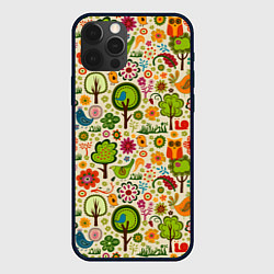 Чехол iPhone 12 Pro COLORED FOREST ANIMALS
