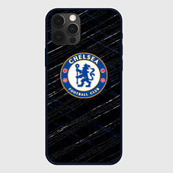 Чехол для iPhone 12 Pro Chelsea много линии, цвет: 3D-черный