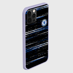 Чехол для iPhone 12 Pro Chelsea челси лого, цвет: 3D-светло-сиреневый — фото 2