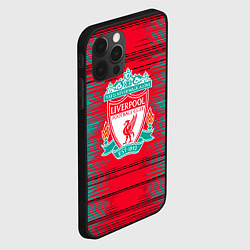 Чехол для iPhone 12 Pro Ливерпуль logo, цвет: 3D-черный — фото 2