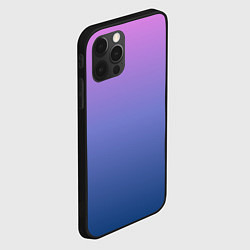 Чехол для iPhone 12 Pro PINK-BLUE GRADIENT ГРАДИЕНТ, цвет: 3D-черный — фото 2