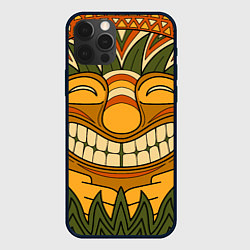 Чехол для iPhone 12 Pro Polynesian tiki LUCKY, цвет: 3D-черный