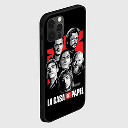 Чехол для iPhone 12 Pro Бумажный дом La Casa De Papel, цвет: 3D-черный — фото 2