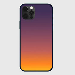 Чехол для iPhone 12 Pro Sunset Gradient, цвет: 3D-черный