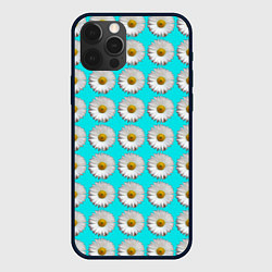 Чехол для iPhone 12 Pro CHAMOMILE FLOWERS, цвет: 3D-черный