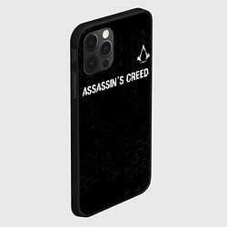 Чехол для iPhone 12 Pro Assassins Creed Glitch на темном фоне, цвет: 3D-черный — фото 2