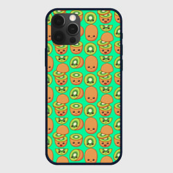 Чехол для iPhone 12 Pro POSITIVE KIWI FRUIT, цвет: 3D-черный