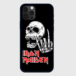 Чехол iPhone 12 Pro Iron Maiden Череп