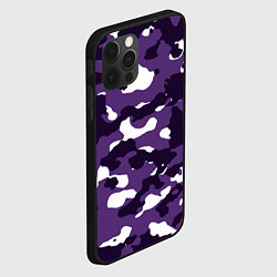 Чехол для iPhone 12 Pro Amethyst Purple Аметист, цвет: 3D-черный — фото 2