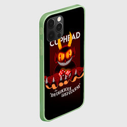 Чехол для iPhone 12 Pro Дьявол Cuphead, цвет: 3D-салатовый — фото 2