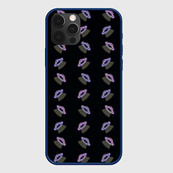 Чехол для iPhone 12 Pro Летающие тарелки, цвет: 3D-тёмно-синий