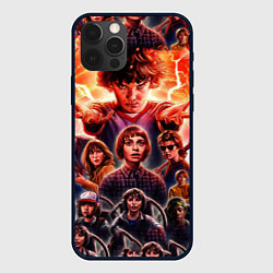 Чехол для iPhone 12 Pro Stranger Things Арт, цвет: 3D-черный