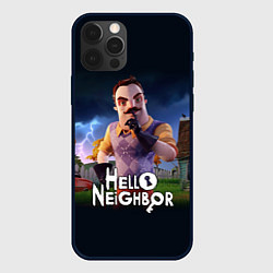 Чехол для iPhone 12 Pro Hello Neighbor игра Привет сосед, цвет: 3D-черный