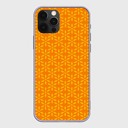Чехол для iPhone 12 Pro Желтые лепестки, цвет: 3D-светло-сиреневый