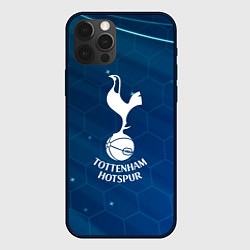 Чехол для iPhone 12 Pro Tottenham hotspur Соты абстракция, цвет: 3D-черный