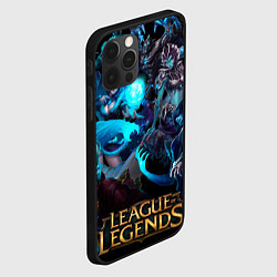 Чехол для iPhone 12 Pro Коллаж LoL - Legue of Legends, цвет: 3D-черный — фото 2