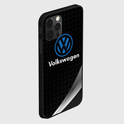 Чехол для iPhone 12 Pro Volkswagen абстракция, цвет: 3D-черный — фото 2