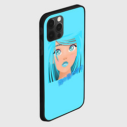 Чехол для iPhone 12 Pro Аниме девушка с глазами цвета океана, цвет: 3D-черный — фото 2