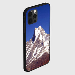 Чехол для iPhone 12 Pro Мачапучаре, священная гора - дом бога Шивы, закрыт, цвет: 3D-черный — фото 2